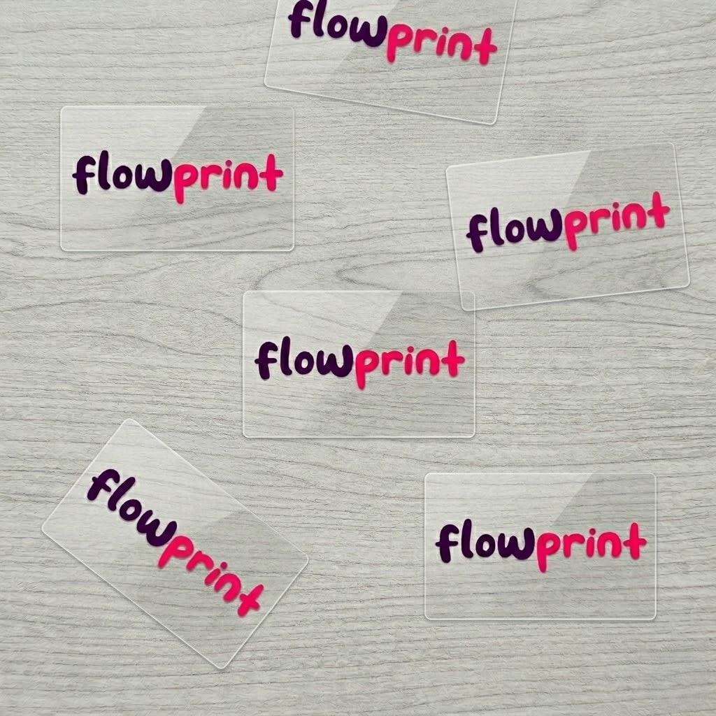 Adhesivos transparentes rectangulares