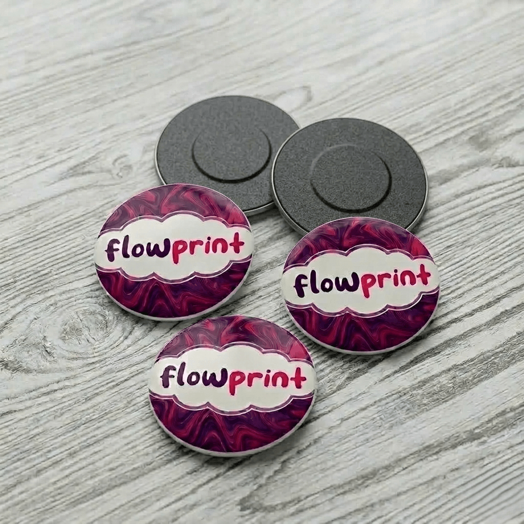 Chapas con imanes personalizables