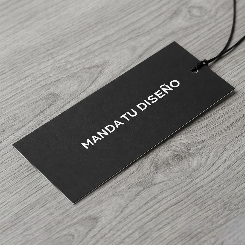 Etiqueta de ropa rectangular