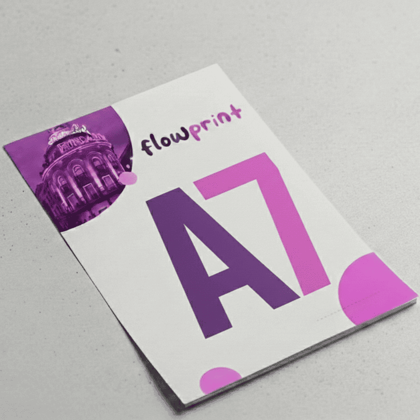 Flyers y folletos publicitarios de tamaño A7
