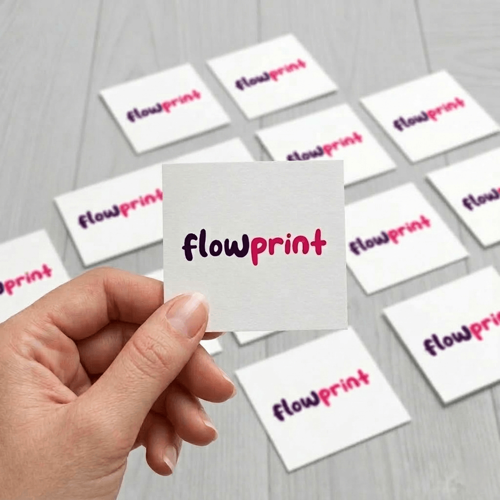 Tarjetas cuadradas personalizables