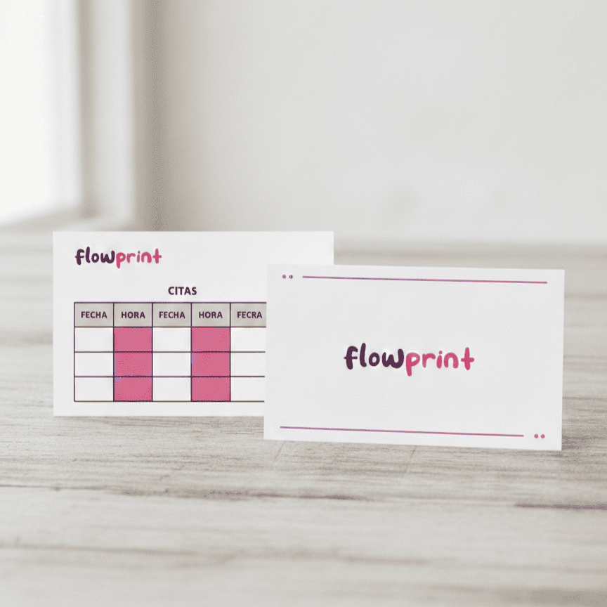 Tarjeta de citas para empresas 